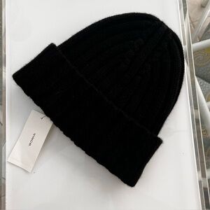 Vince Classic Black Knit Beanie